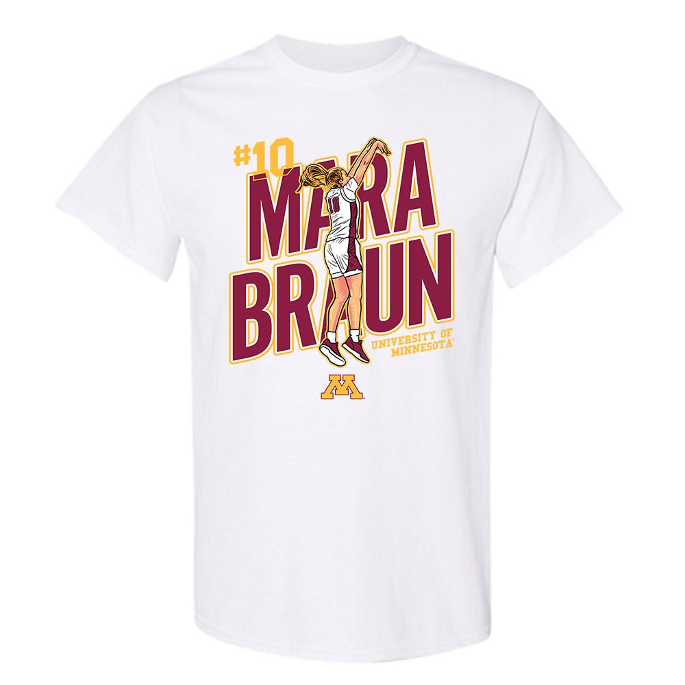Minnesota - NCAA Women's Basketball : Mara Braun - T-Shirt Individual Caricature