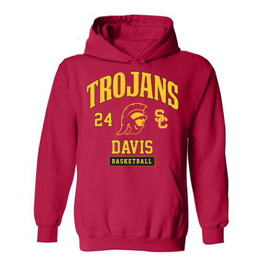 USC - NCAA Women's Basketball : Kaitlyn Davis - Hooded Sweatshirt Classic Fashion Shersey