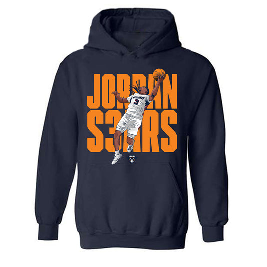 UT Martin - NCAA Men's Basketball : Jordan Sears - Hooded Sweatshirt Individual Caricature