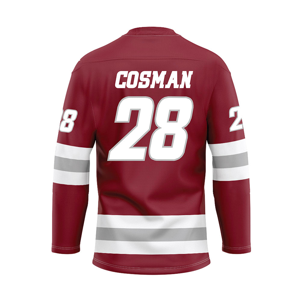 UMass - NCAA Men's Ice Hockey : Bo Cosman - Ice Hockey Jersey
