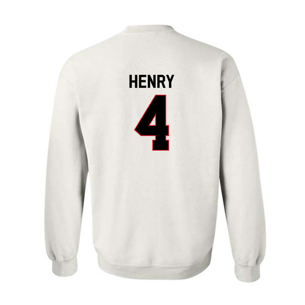 Davidson - NCAA Football : Tahir Henry - Crewneck Sweatshirt Classic Fashion Shersey