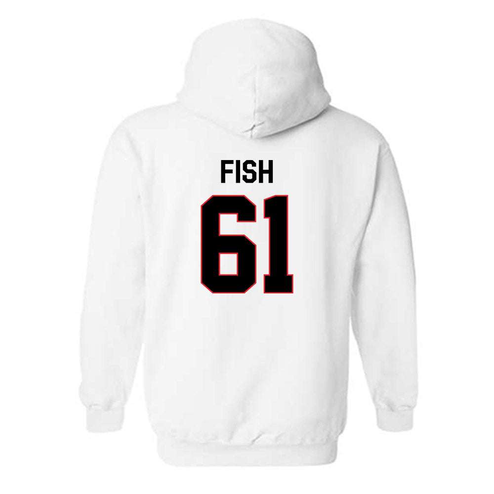 Davidson - NCAA Football : Danny Fish - Hooded Sweatshirt Classic Fashion Shersey