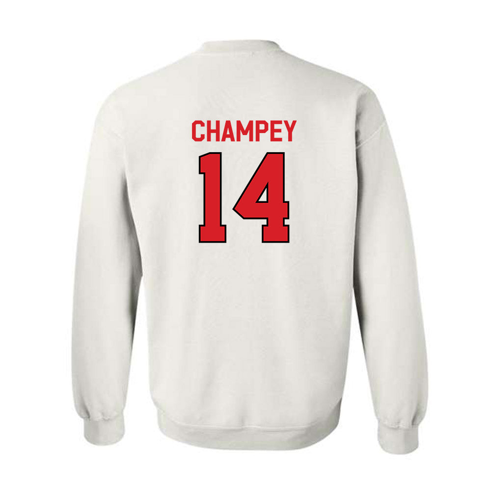 Davidson - NCAA Baseball : Brycen Champey - Crewneck Sweatshirt Classic Fashion Shersey
