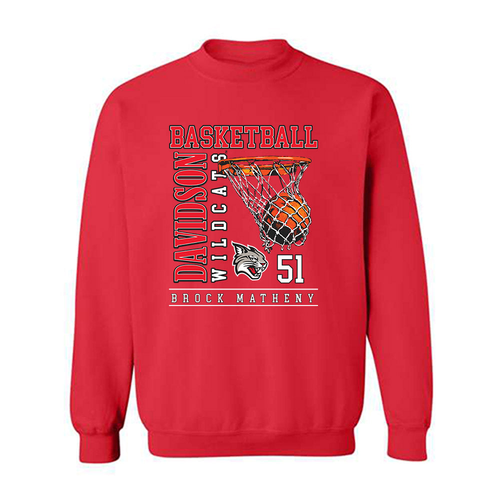 Davidson - NCAA Men's Basketball : Brock Matheny - Crewneck Sweatshirt Classic Fashion Shersey