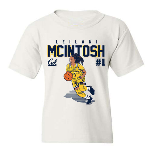 UC Berkeley - NCAA Women's Basketball : Leilani McIntosh - Youth T-Shirt Individual Caricature