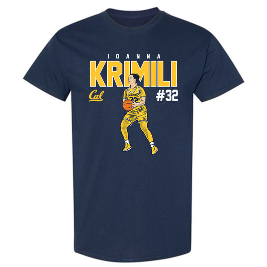 UC Berkeley - NCAA Women's Basketball : Ioanna Krimili - T-Shirt Individual Caricature