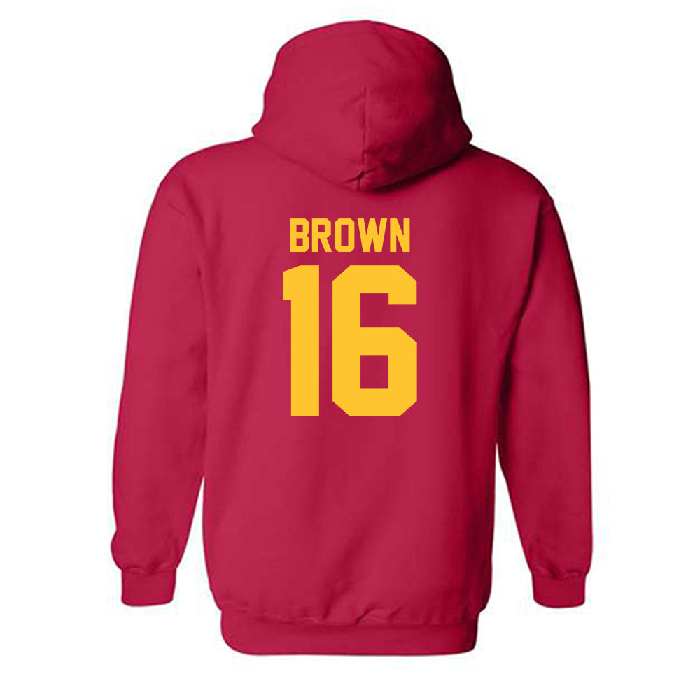 USC - NCAA Football : Prophet Brown - Hooded Sweatshirt Classic Shersey