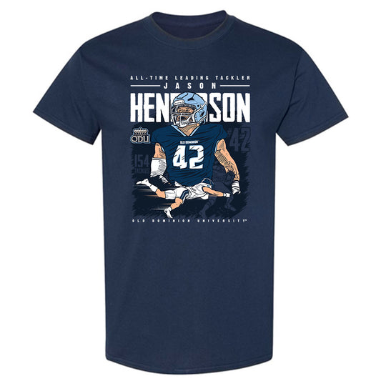 Old Dominion - NCAA Football : Jason Henderson - T-Shirt Individual Caricature