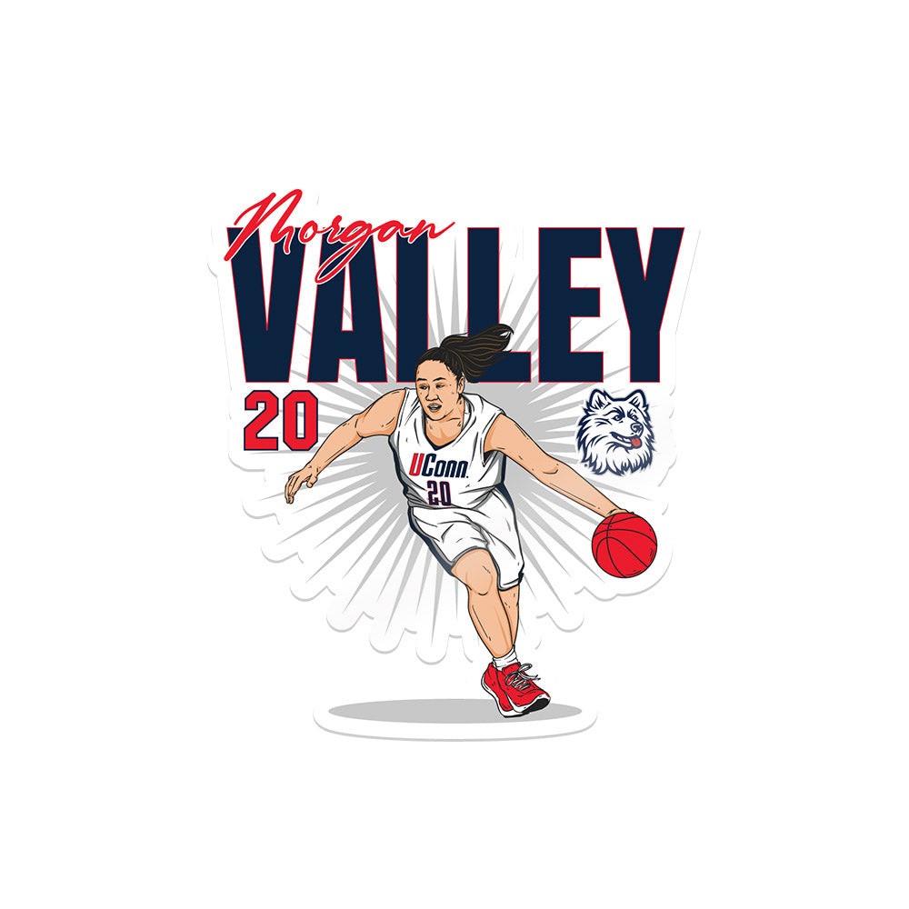 UConn - Women's Basketball Legends : Morgan Valley - Sticker Individual Caricature