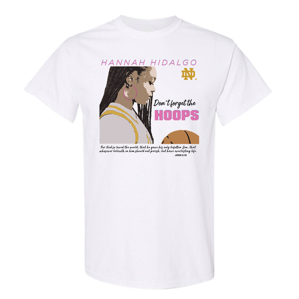 Notre Dame - NCAA Women's Basketball : Hannah Hidalgo - T-Shirt Player Illustration