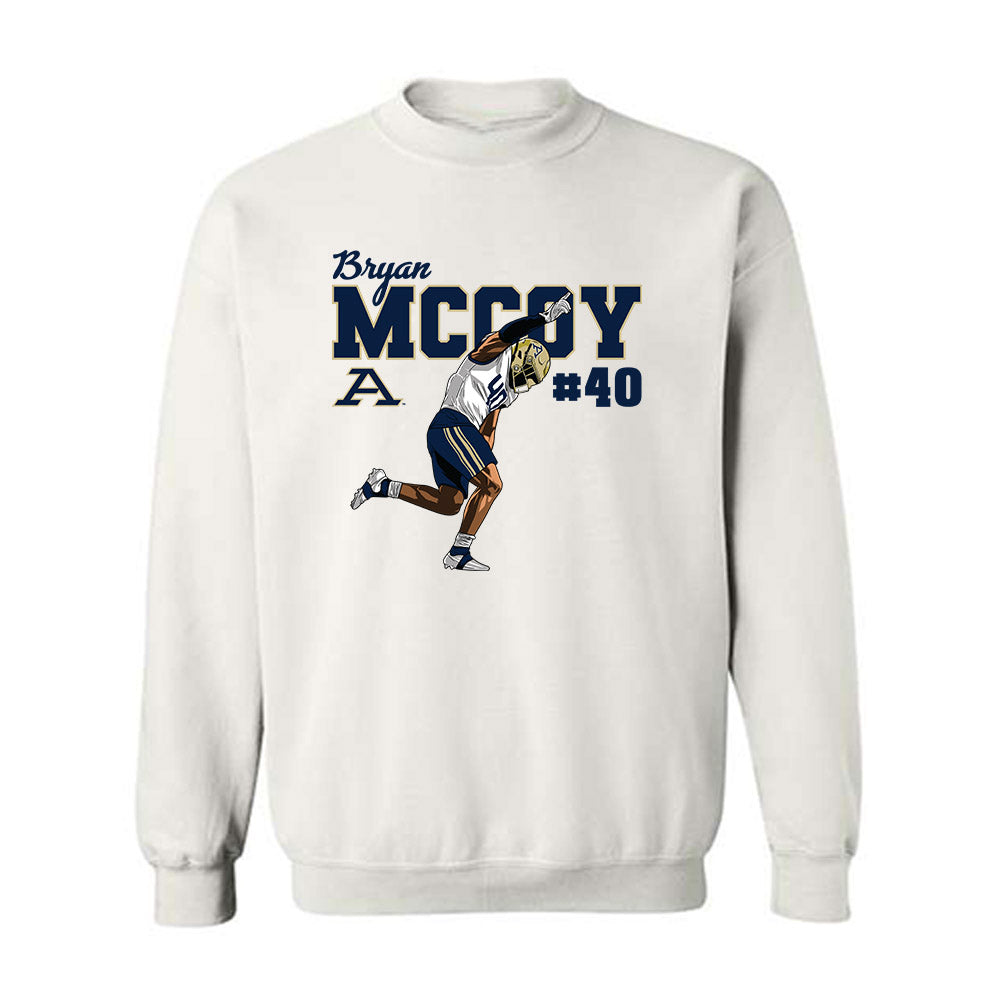 Akron - NCAA Football : Bryan McCoy - Crewneck Sweatshirt Player Illustration