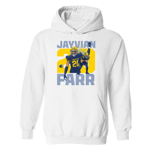 Augustana - NCAA Football : Jayvian Farr - Hooded Sweatshirt Individual Caricature