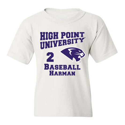 High Point - NCAA Baseball : Dawson Harman - Youth T-Shirt Classic Fashion Shersey