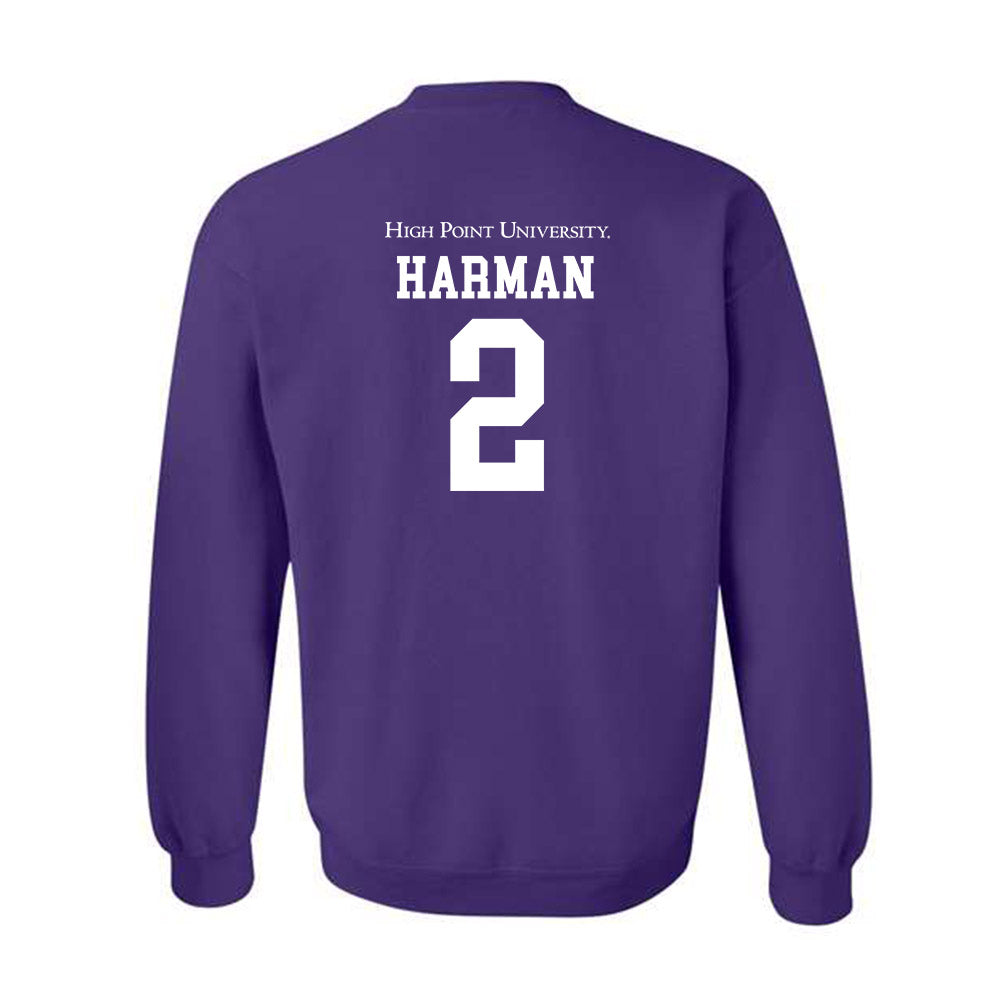 High Point - NCAA Baseball : Dawson Harman - Crewneck Sweatshirt Classic Shersey