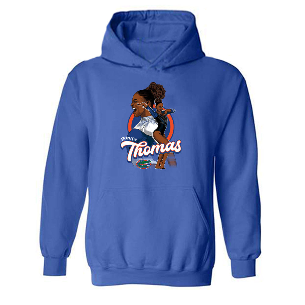 Florida - Gymnastics Alumni : Trinity Thomas - Hooded Sweatshirt Individual Caricature