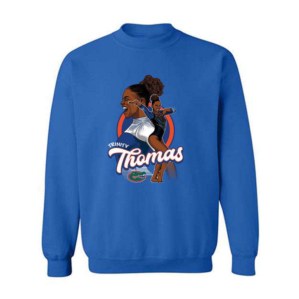 Florida - Gymnastics Alumni : Trinity Thomas - Crewneck Sweatshirt Individual Caricature
