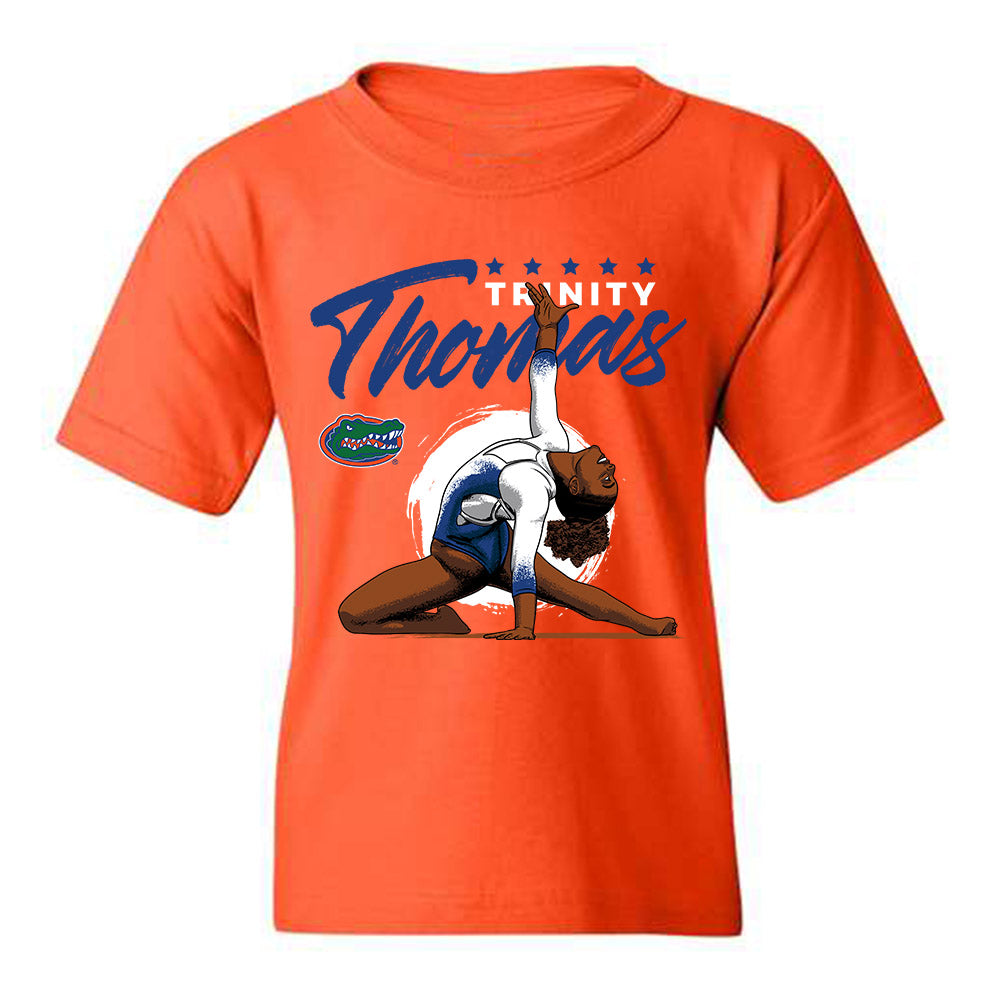 Florida - Gymnastics Alumni : Trinity Thomas - Youth T-Shirt Individual Caricature