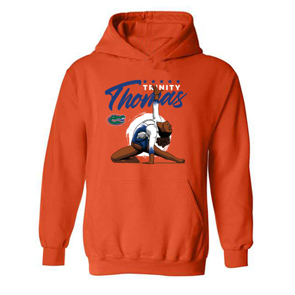 Florida - Gymnastics Alumni : Trinity Thomas - Hooded Sweatshirt Individual Caricature
