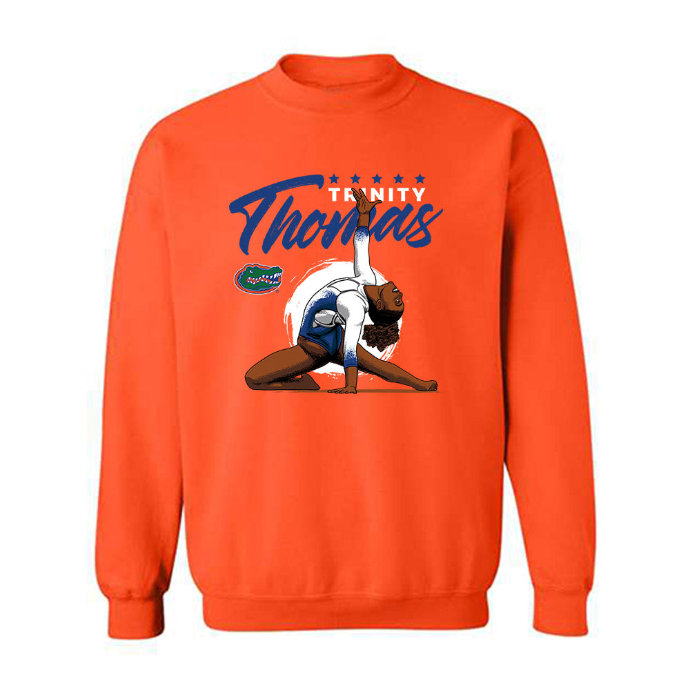 Florida - Gymnastics Alumni : Trinity Thomas - Crewneck Sweatshirt Individual Caricature