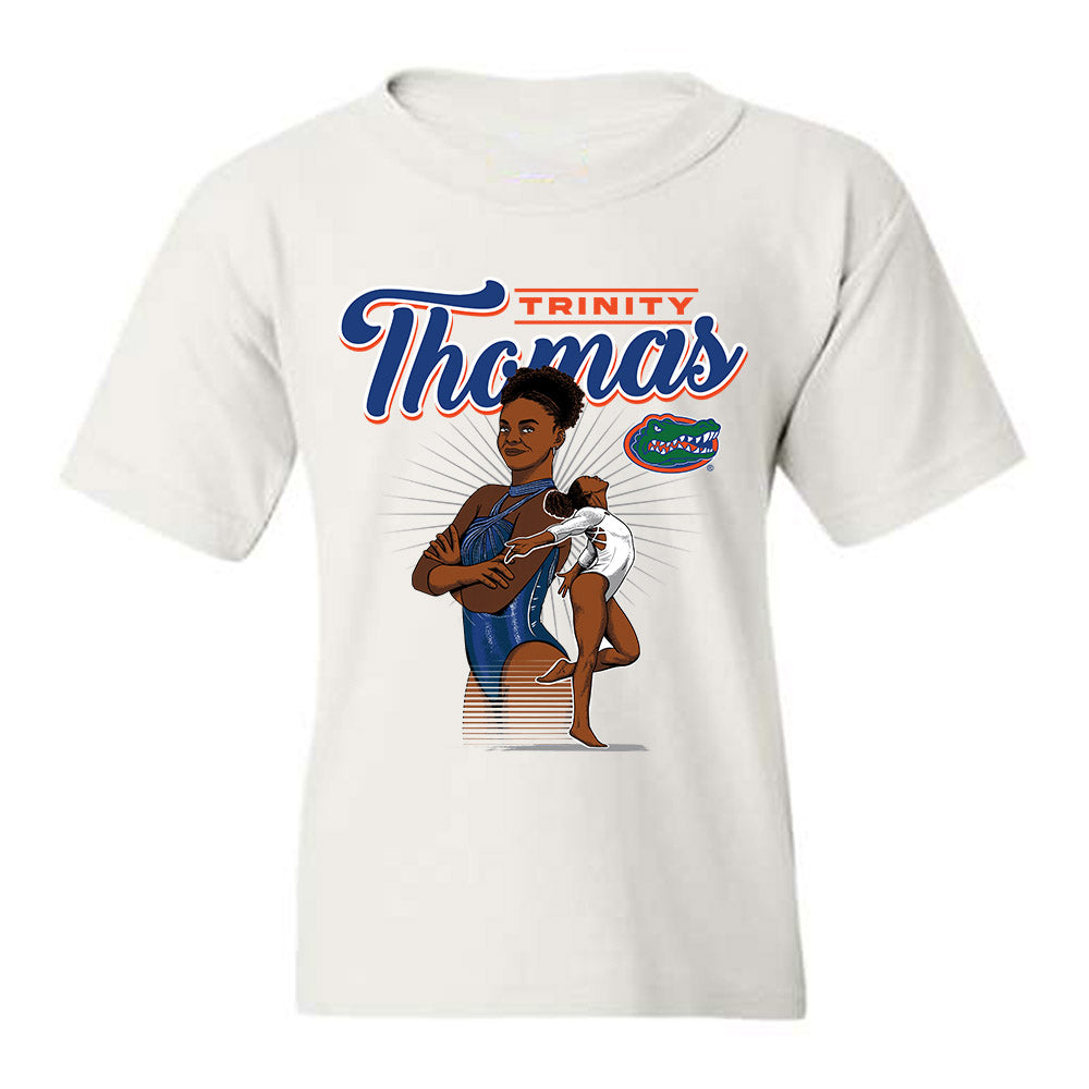Florida - Gymnastics Alumni : Trinity Thomas - Youth T-Shirt Individual Caricature