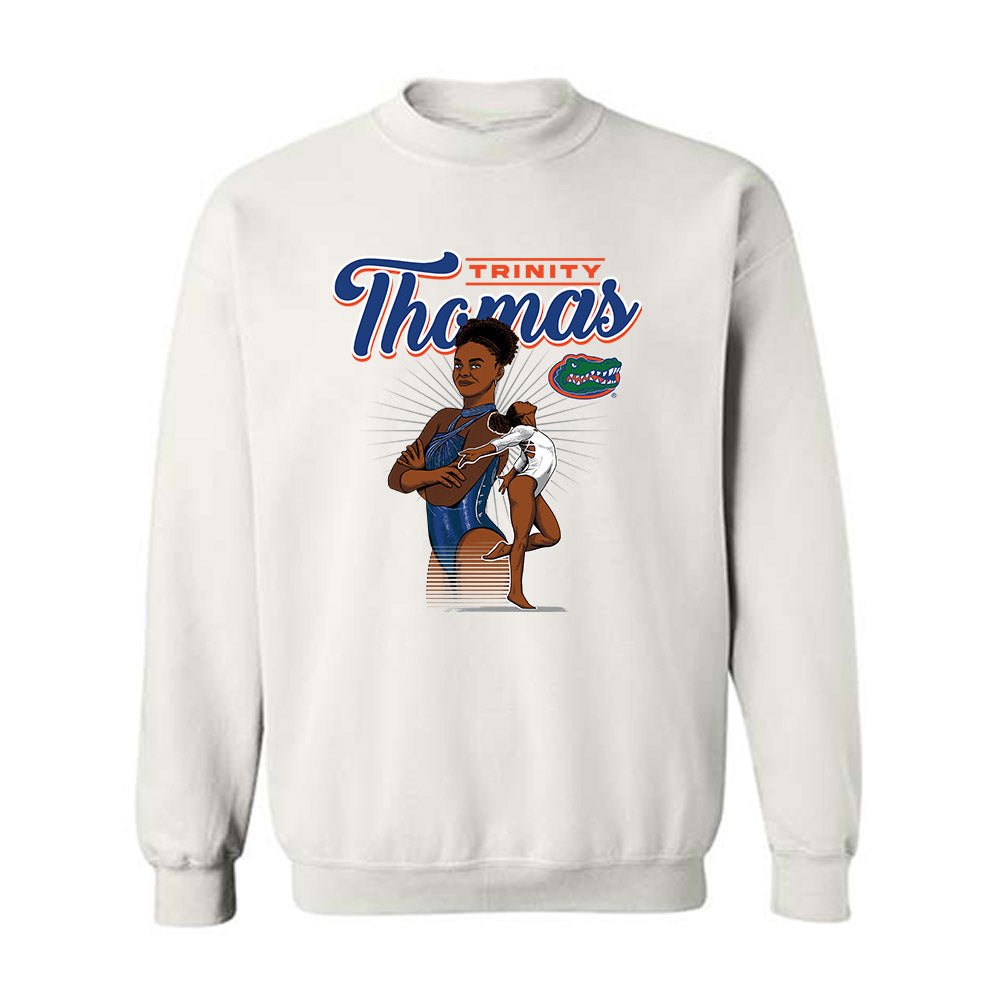 Florida - Gymnastics Alumni : Trinity Thomas - Crewneck Sweatshirt Individual Caricature