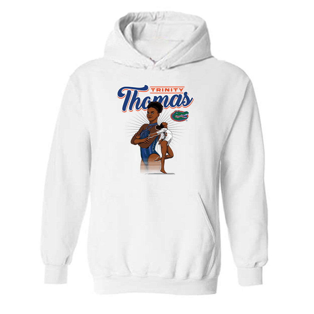 Florida - Gymnastics Alumni : Trinity Thomas - Hooded Sweatshirt Individual Caricature