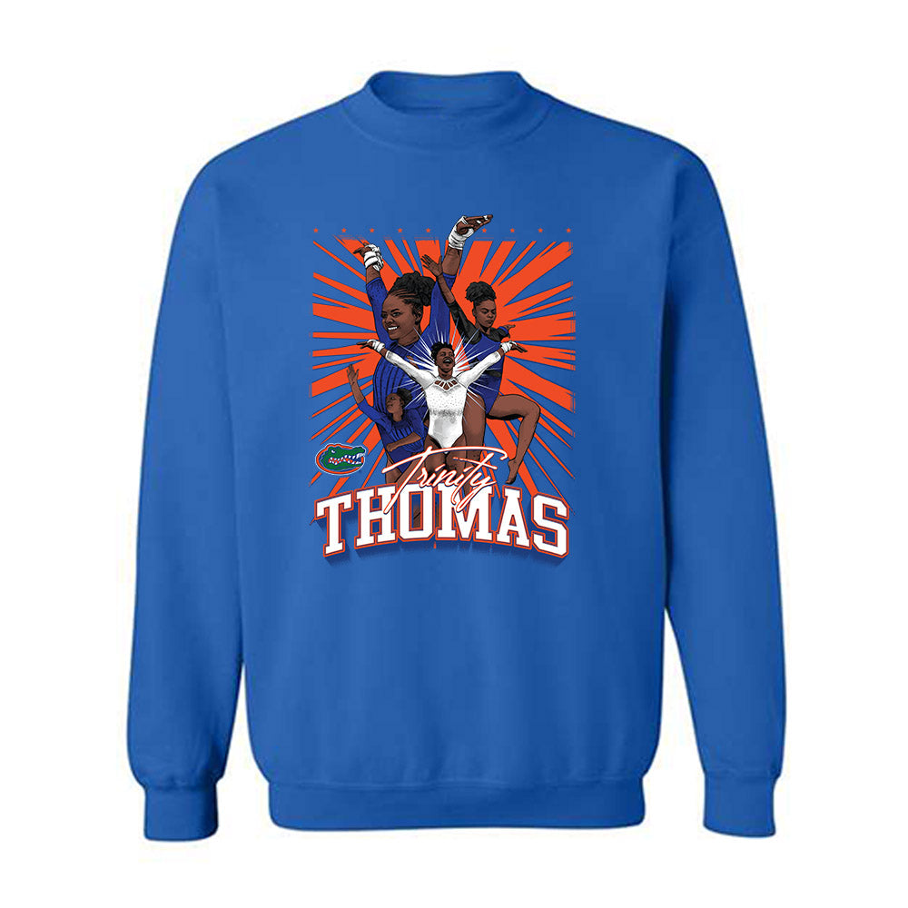 Florida - Gymnastics Alumni : Trinity Thomas - Crewneck Sweatshirt Individual Caricature