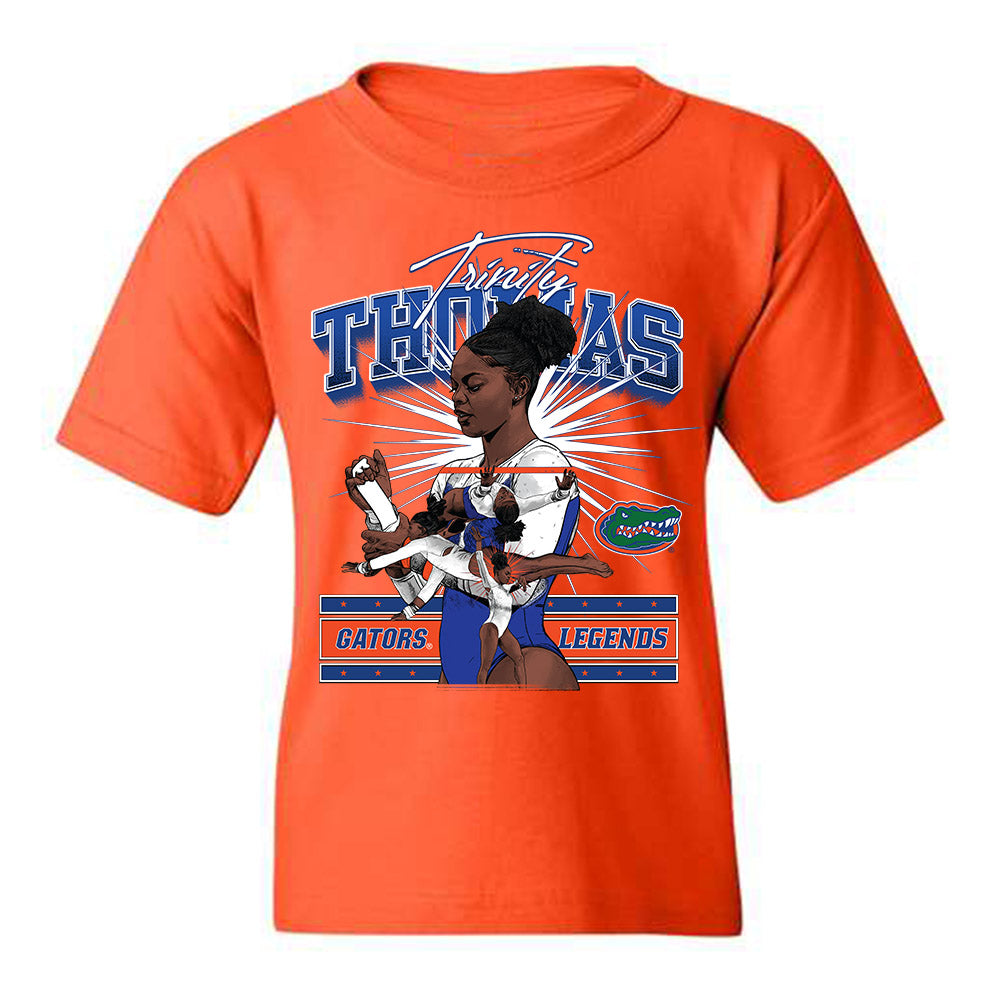 Florida - Gymnastics Alumni : Trinity Thomas - Youth T-Shirt Individual Caricature