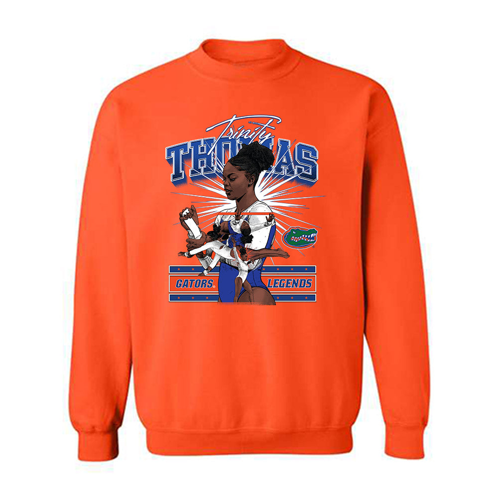 Florida - Gymnastics Alumni : Trinity Thomas - Crewneck Sweatshirt Individual Caricature