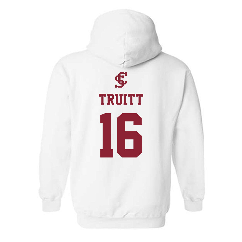 SCU - NCAA Women's Volleyball : Layla Truitt - Hooded Sweatshirt Classic Shersey