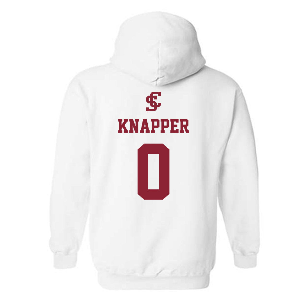 SCU - NCAA Men's Basketball : Brenton Knapper - Hooded Sweatshirt Classic Shersey