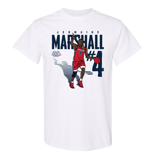 Samford - NCAA Men's Basketball : Jermaine Marshall - T-Shirt Individual Caricature