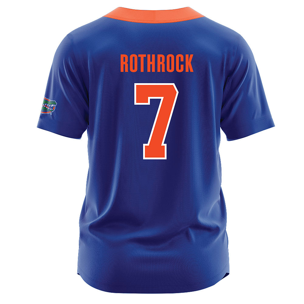 Florida - NCAA Softball : Keagan Rothrock - Softball Jersey Blue