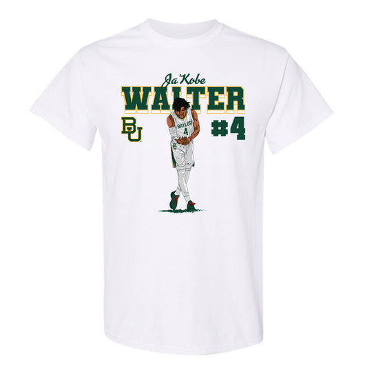 Baylor - NCAA Men's Basketball : Ja'Kobe Walter - T-Shirt Individual Caricature
