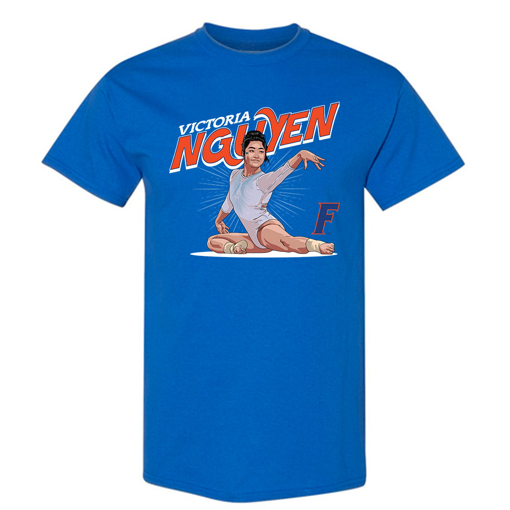 Florida - NCAA Women's Gymnastics : Victoria Nguyen - T-Shirt Individual Caricature