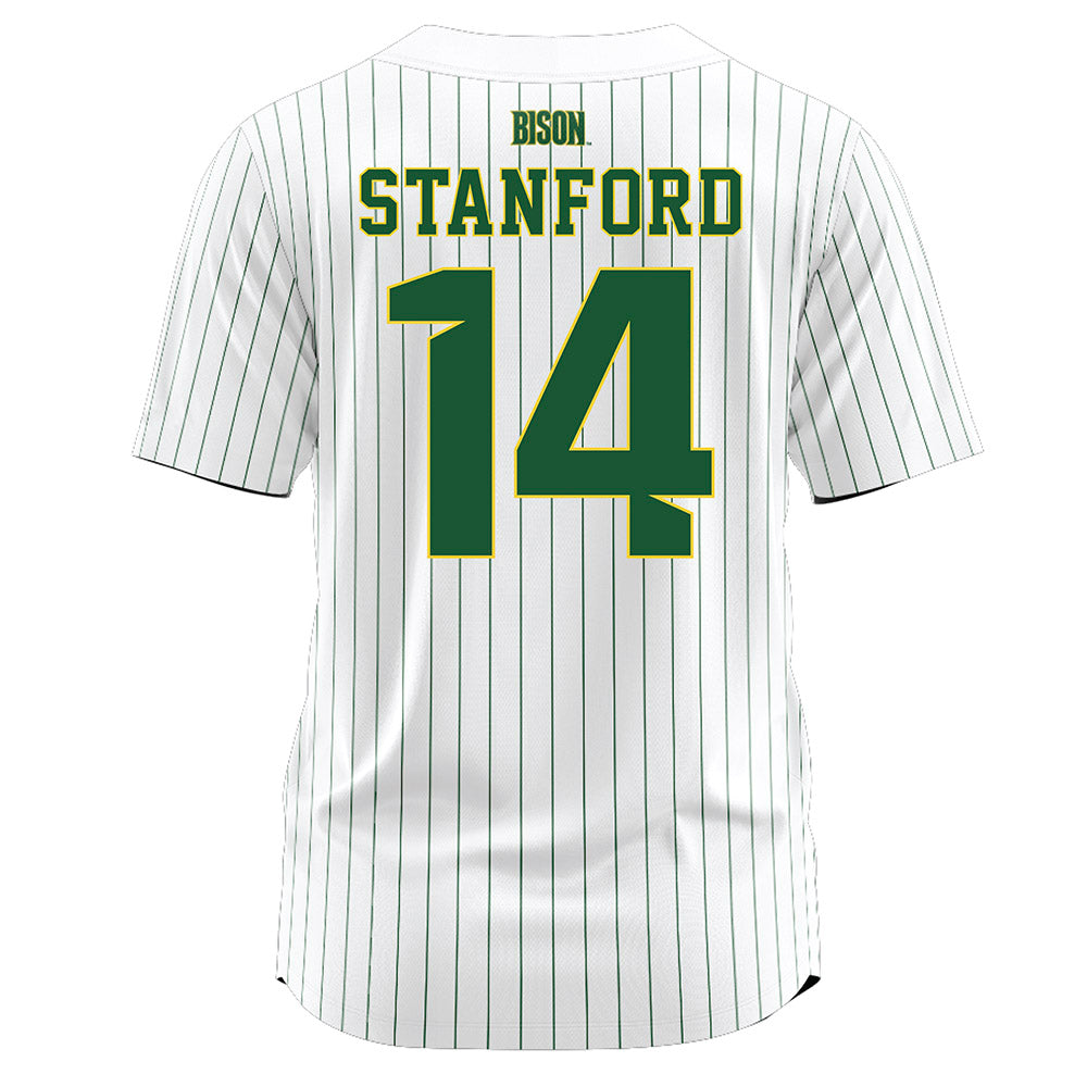 OKBU - NCAA Softball : Hailey Stanford - Baseball Jersey White Pinstripe