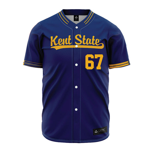 Kent State - NCAA Baseball : Jack Kartsonas - Baseball Jersey Navy
