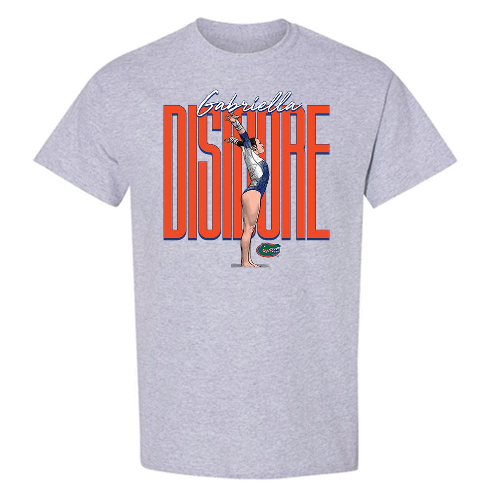 Florida - NCAA Women's Gymnastics : Gabriella Disidore - T-Shirt Individual Caricature