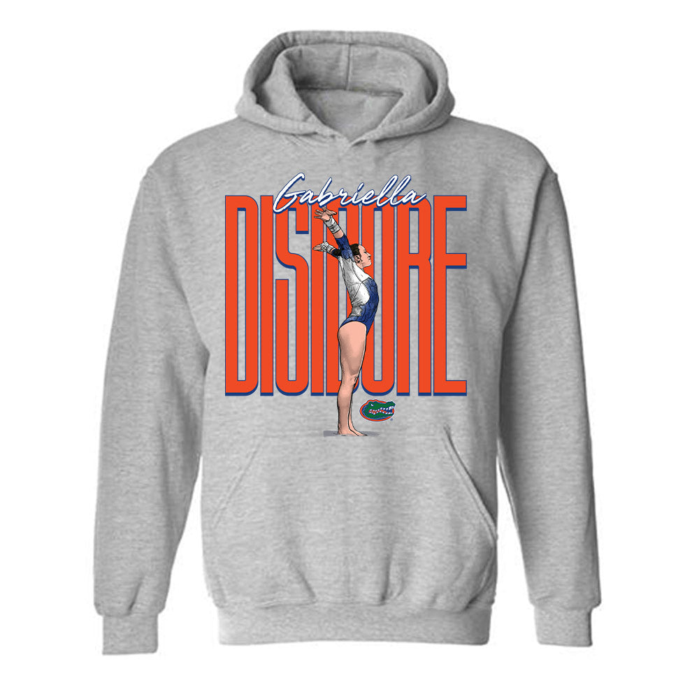 Florida - NCAA Women's Gymnastics : Gabriella Disidore - Hooded Sweatshirt Individual Caricature