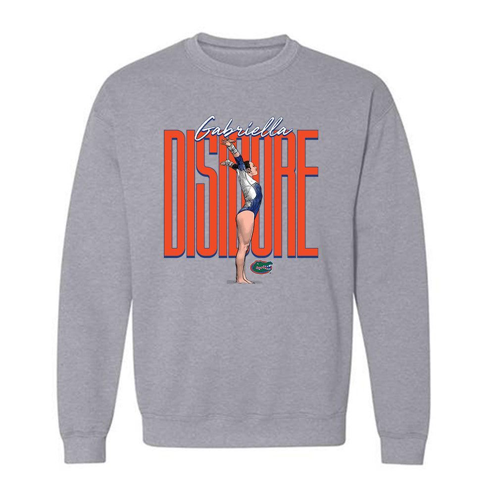 Florida - NCAA Women's Gymnastics : Gabriella Disidore - Crewneck Sweatshirt Individual Caricature