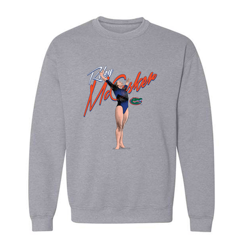Florida - NCAA Women's Gymnastics : Riley McCusker - Crewneck Sweatshirt Individual Caricature