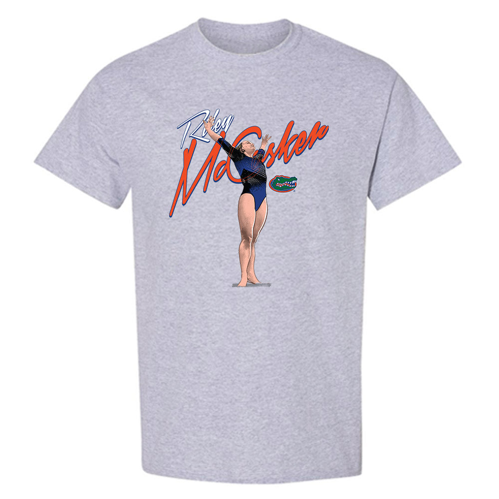 Florida - NCAA Women's Gymnastics : Riley McCusker - T-Shirt Individual Caricature