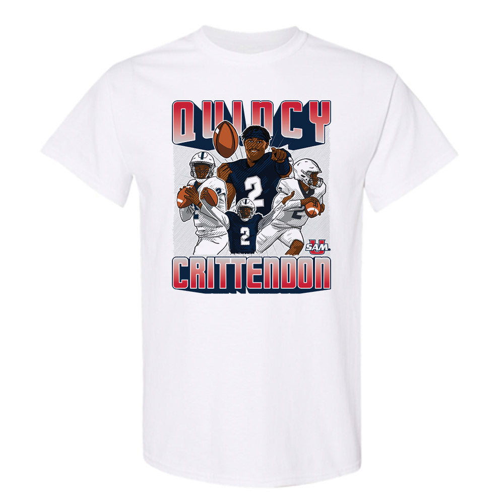 Samford - NCAA Football : Quincy Crittendon - T-Shirt Individual Caricature
