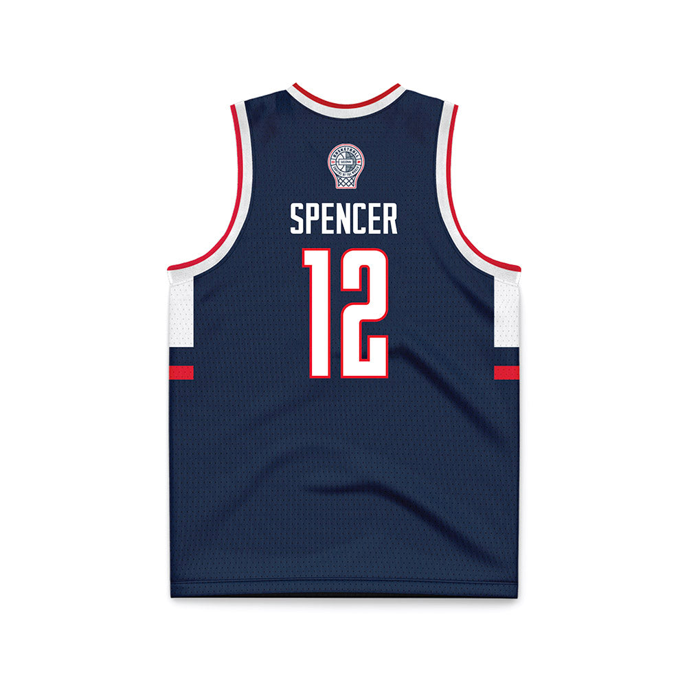 UConn - NCAA Men's Basketball : Cameron Spencer - Basketball Navy Retro Jersey