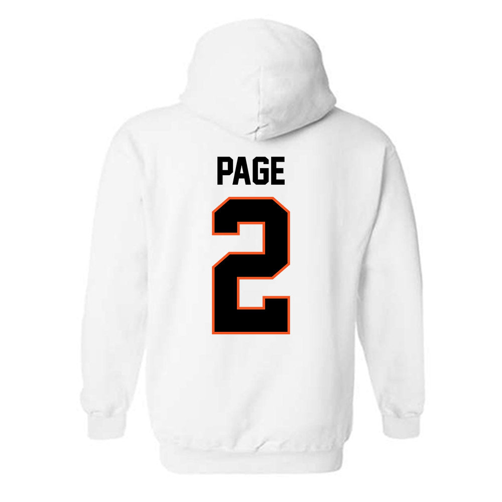 Oklahoma State - NCAA Softball : Sophie Page - Hooded Sweatshirt Sports Shersey