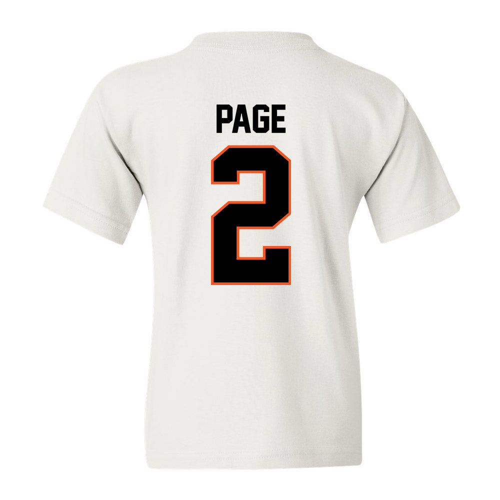 Oklahoma State - NCAA Softball : Sophie Page - Youth T-Shirt Sports Shersey