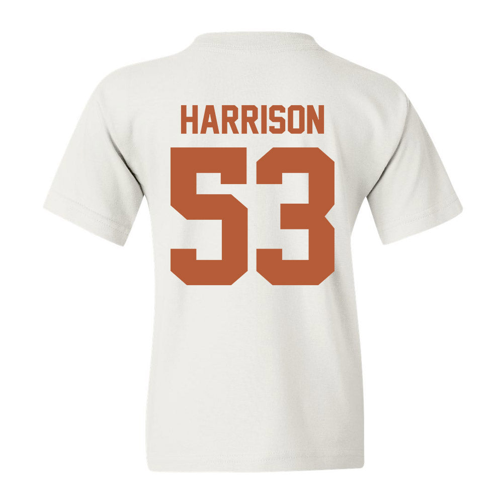 Texas - NCAA Baseball : Luke Harrison - Youth T-Shirt Sports Shersey
