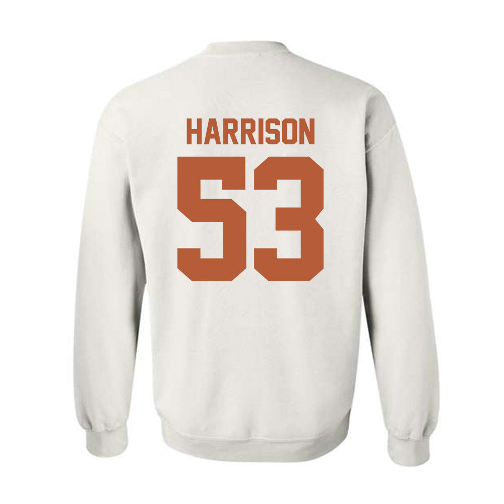 Texas - NCAA Baseball : Luke Harrison - Crewneck Sweatshirt Sports Shersey