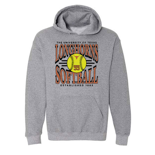 Texas - NCAA Softball : Mac Morgan - Hooded Sweatshirt Sports Shersey