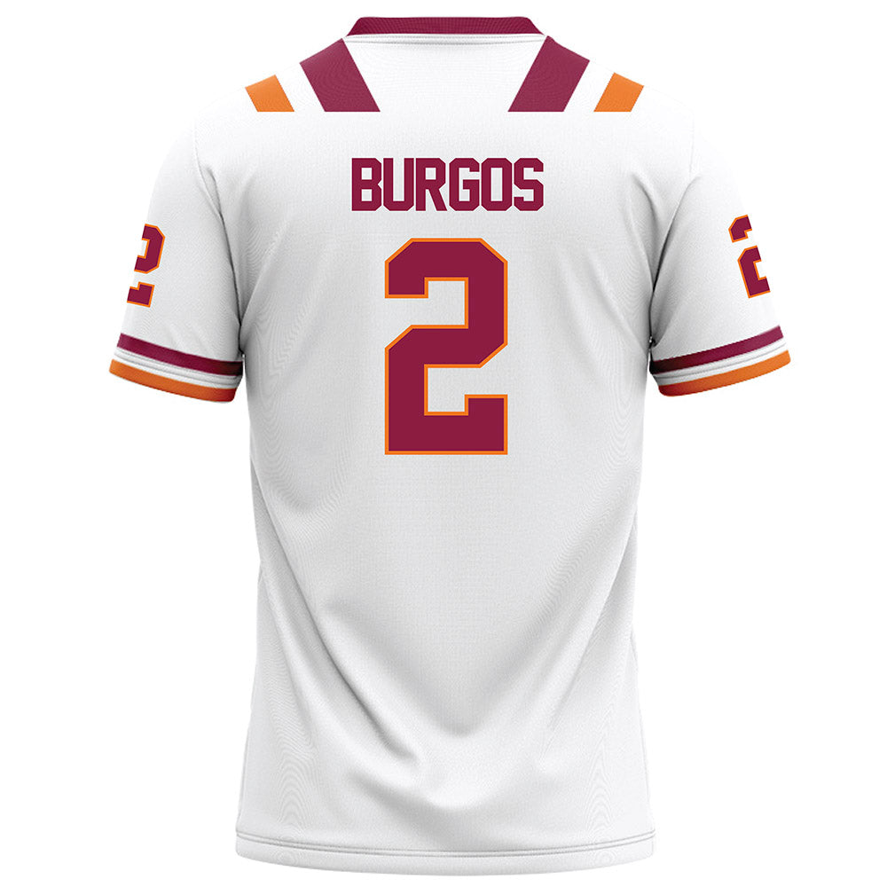 Virginia Tech - NCAA Football : Keyshawn Burgos - Football Jersey White